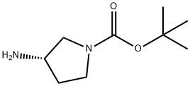 Acide Boc 98+ pur en poudre blanche (S)-1-Boc-3-aminopyrrolidine CAS n° 147081-44-5