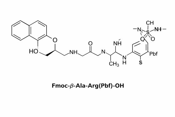 Synthèse peptidique en phase solide de Fmoc-β-Ala-Arg(Pbf)-OH