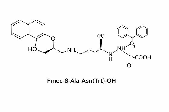 Fmoc-β-Ala-Asn ((Trt) -OH SPPS Dipeptide pour le peptide